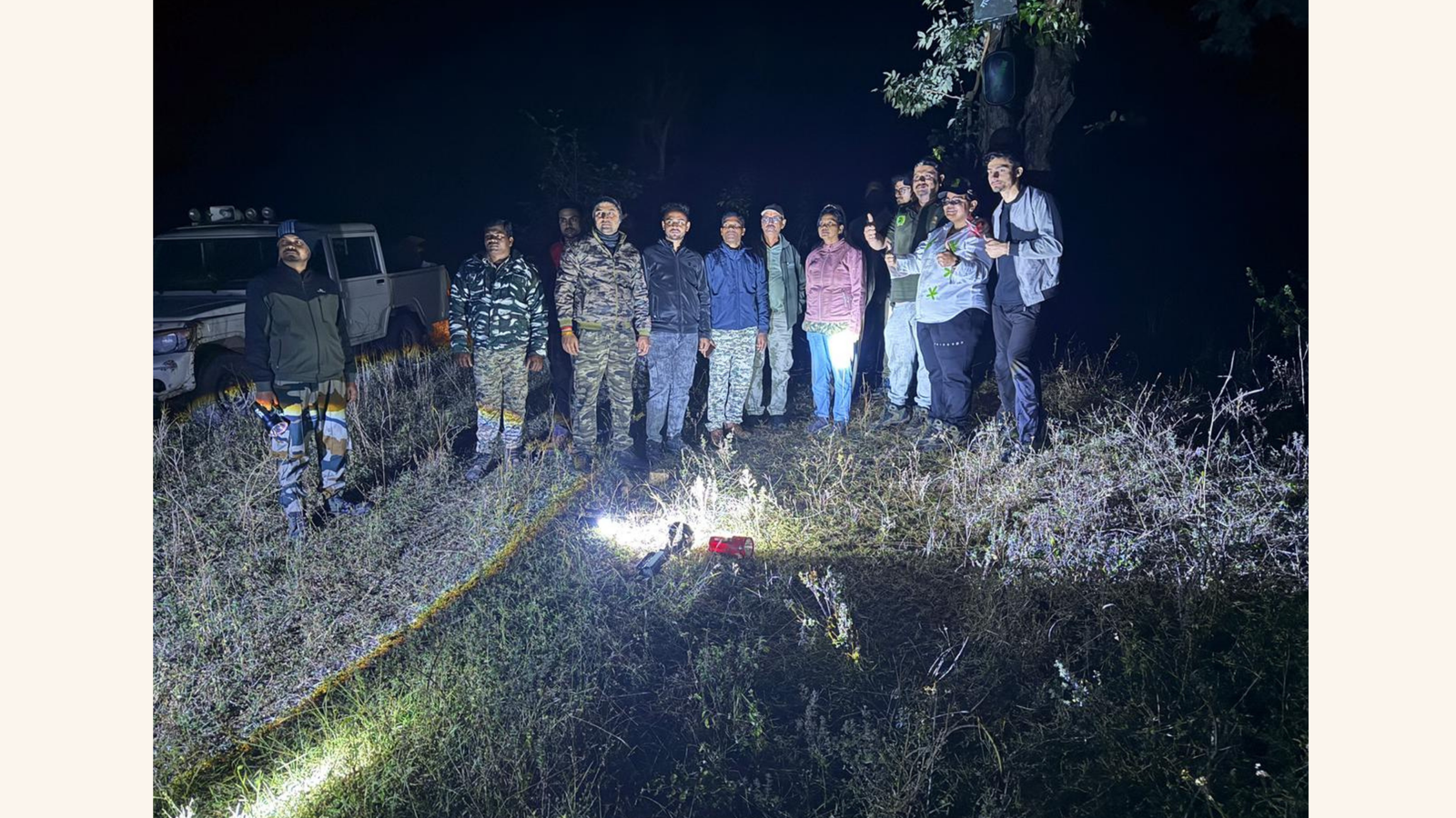 Team during night deployment operations at Jashpur